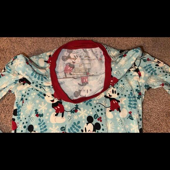 Little Sleepies Mickey Winter Wonderland 2 piece, 3T - Picture 5 of 6
